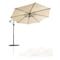 Living Accents Living Accents 10 ft. Tiltable Tan Offset Umbrella UMSCS10E04OBD - alternate 4